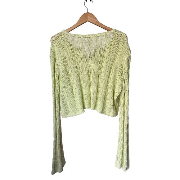 Free People Robyn Cardigan In Bamboo Shoot Size L - Picture 7 of 11